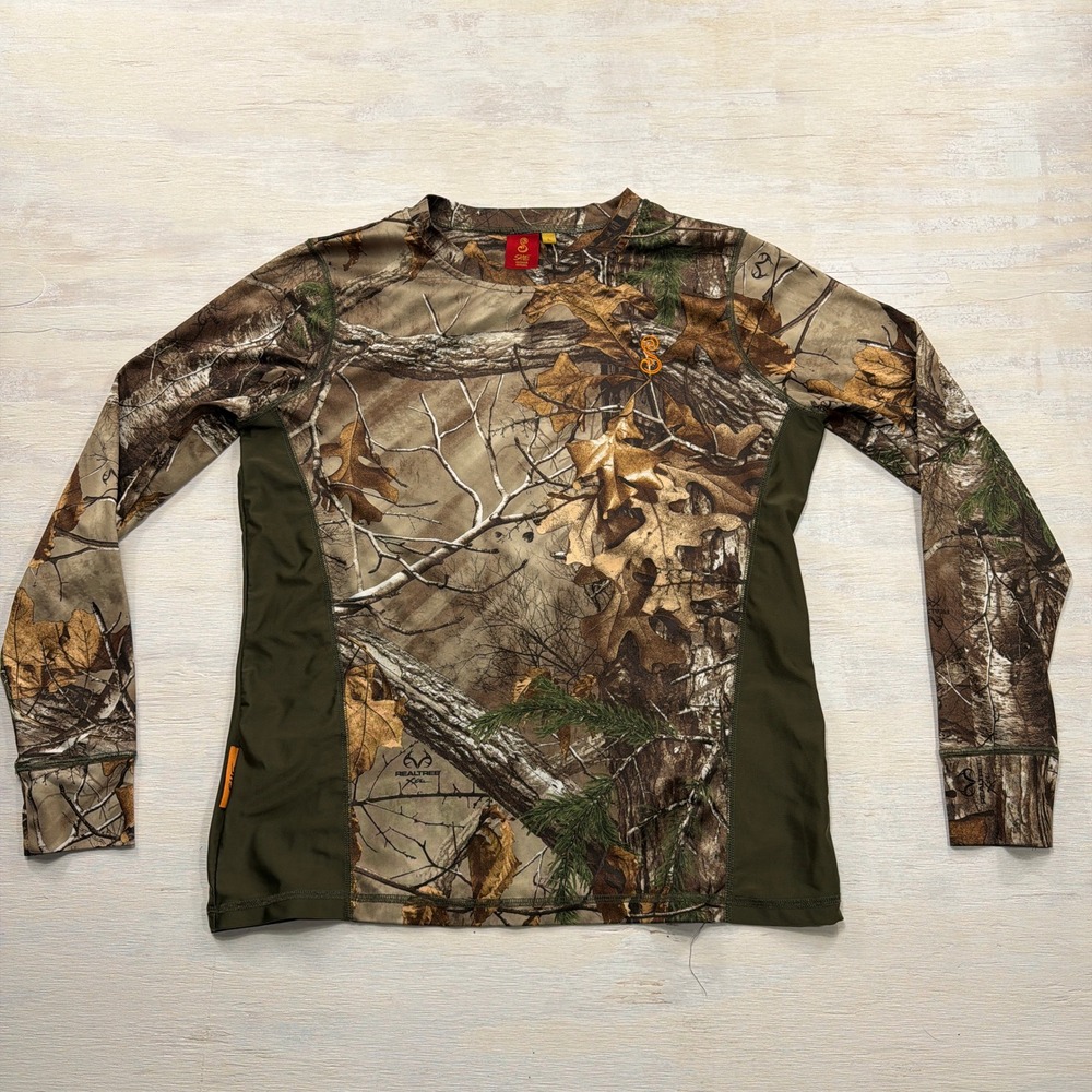SHE Outdoor Apparel Hunting Shirt Realtree Xtra Camo Long Sleeve Women Size L